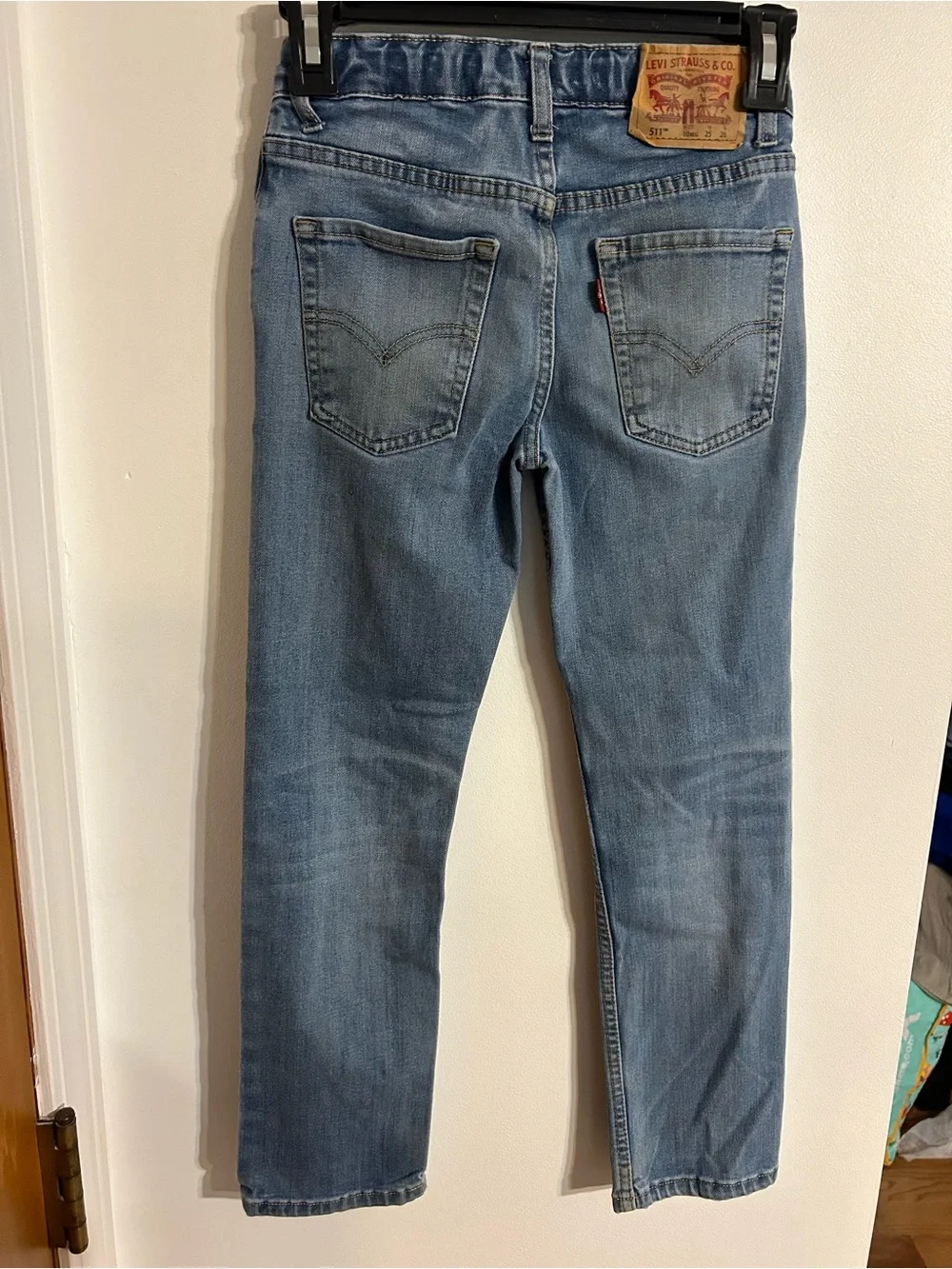 Levi's boys Light Wash Skinny Jeans